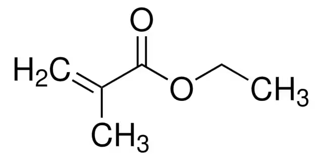 Ethyl methacrylate structure, CAS 97-63-2
