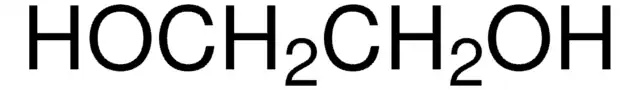 Ethylene glycol structure, CAS 107-21-1