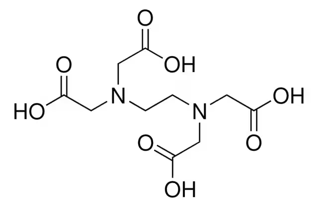 Ethylenediaminetetraacetic acid structure, CAS 60-00-4