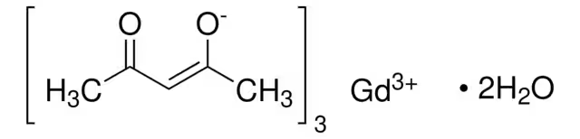 Gadolinium(III) 2,4-pentanedionate structure, CAS 22498-65-3