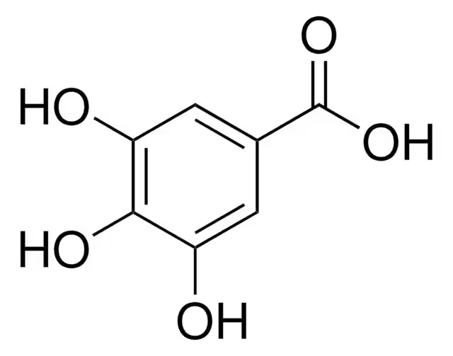 Gallic acid structure, CAS 149-91-7