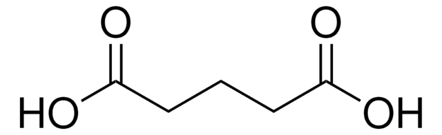Glutaric acid structure, CAS 110-94-1