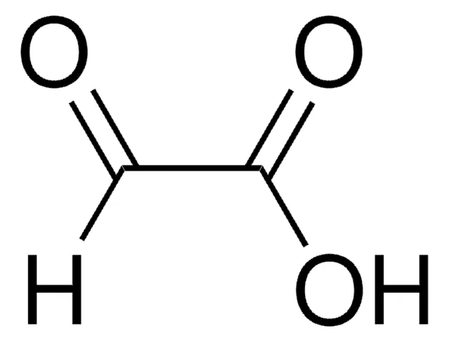 Glyoxalic acid structure, CAS 298-12-4