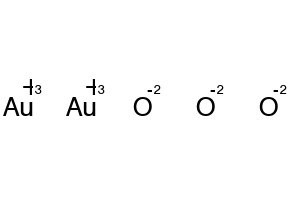 Gold(III) oxide structure, CAS 1303-58-8