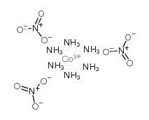 Hexaamminecobalt(â
¢) nitrate structure, CAS 10534-86-8