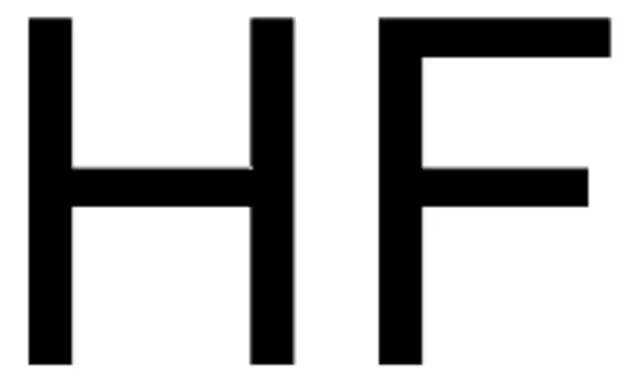 Hydrofluoric acid structure, CAS 7664-39-3
