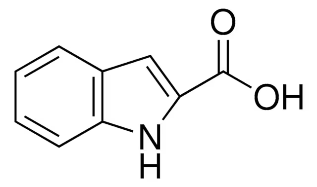 Indole-2-carboxylic acid structure, CAS 1477-50-5