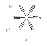 Iridium potassium cyanide structure, CAS 20792-41-0