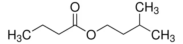 Isoamyl butyrate structure, CAS 106-27-4