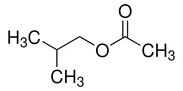 Isobutyl acetate structure, CAS 110-19-0