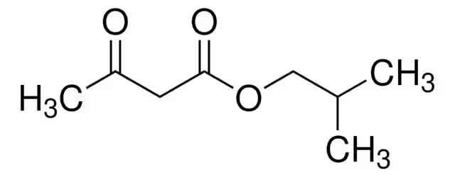 Isobutyl acetoacetate structure, CAS 7779-75-1