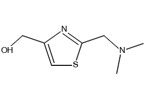 2-(Dimethylaminomethyl)-4-thiazolemethanol structure, CAS 78441-69-7