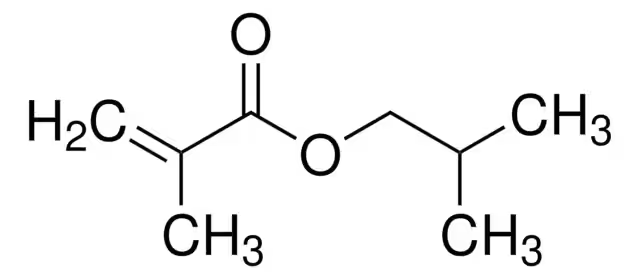 Isobutyl methacrylate structure, CAS 97-86-9