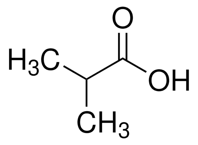 Isobutyric acid structure, CAS 79-31-2