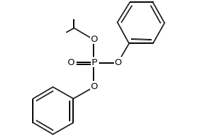 Isopropyl phenyl diphenyl phosphate structure, CAS 28108-99-8