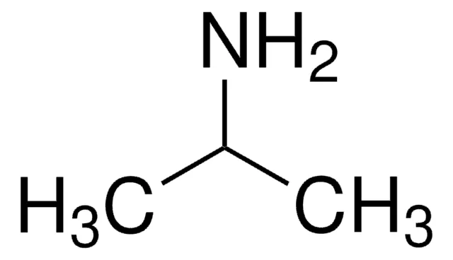 Isopropylamine structure, CAS 75-31-0