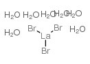 Lanthanum bromide heptahydrate structure, CAS 13465-19-5
