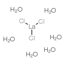 Lanthanum chloride,hexahydrate structure, CAS 17272-45-6