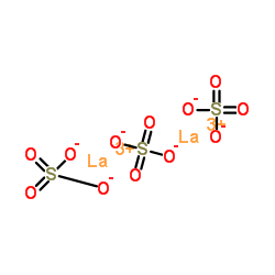 Lanthanum sulfate hydrate structure, CAS 57804-25-8