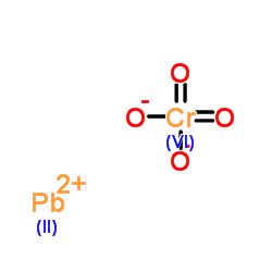 Lead chromate structure, CAS 7758-97-6