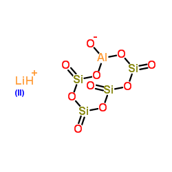 Lithium aluminum silicate structure, CAS 12068-40-5