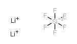 Lithium hexafluorosilicate structure, CAS 17347-95-4