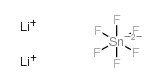 Lithium hexafluorostannate structure, CAS 17029-16-2