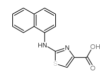 2-(Naphthalen-1-ylamino)thiazole-4-carboxylic acid structure, CAS 165682-87-1