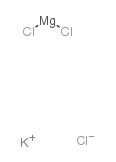 Magnesium potassium chloride structure, CAS 12015-61-1
