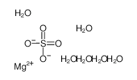 Magnesium sulfate hexahydrate structure, CAS 17830-18-1
