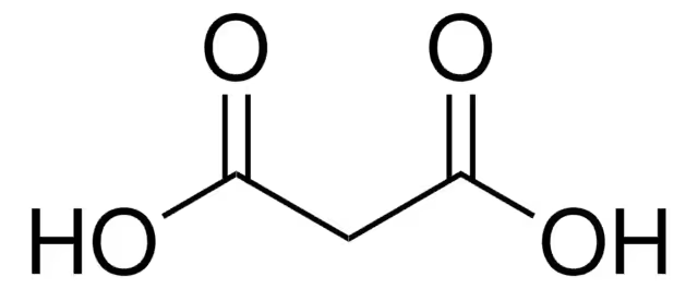 Malonic acid structure, CAS 141-82-2