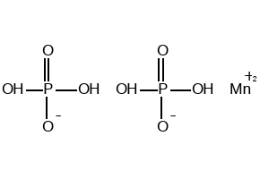 Manganese(â
¡) phosphate monobasic tetrahydrate structure, CAS 18718-07-5