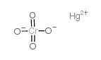 Mercuric chromate structure, CAS 13444-75-2