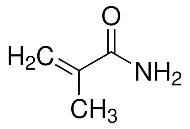 Methacrylamide structure, CAS 79-39-0