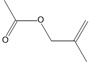 Methallyl acetate structure, CAS 820-71-3