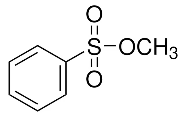 Methyl benzenesulfonate structure, CAS 80-18-2