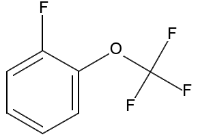 2-(Trifluoromethoxy)fluorobenzene structure, CAS 2106-18-5