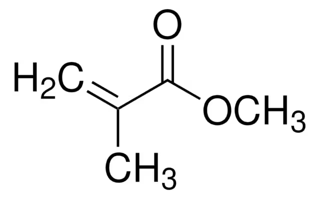 Methyl methacrylate structure, CAS 80-62-6