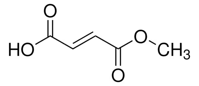 Monomethyl fumarate structure, CAS 2756-87-8