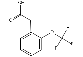 2-(Trifluoromethoxy)phenylacetic acid structure, CAS 220239-67-8