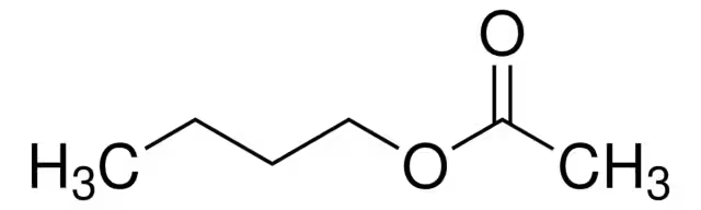 n-Butyl acetate structure, CAS 123-86-4