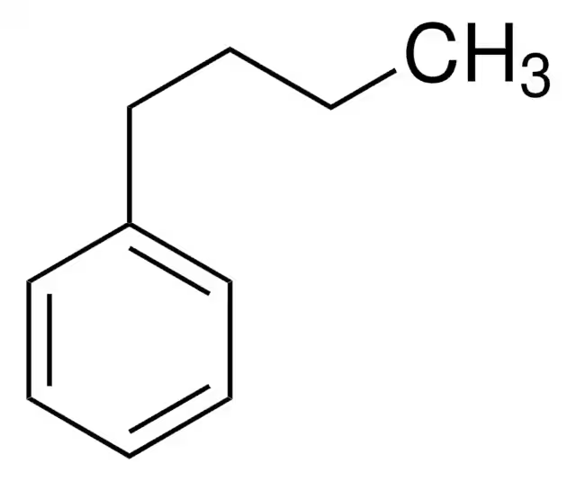 n-Butylbenzene structure, CAS 104-51-8