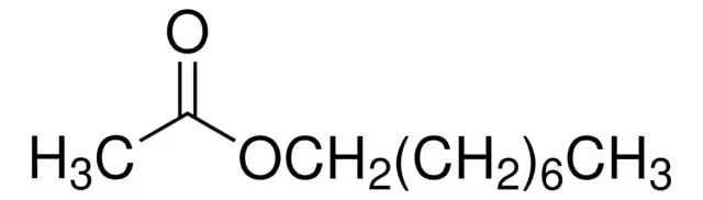Octanyl acetate structure, CAS 112-14-1