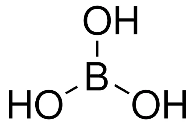 Orthoboric acid structure, CAS 10043-35-3