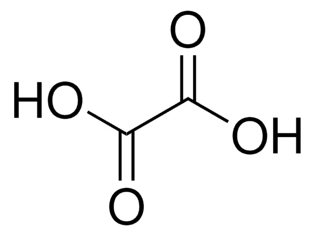 Oxalic acid structure, CAS 144-62-7