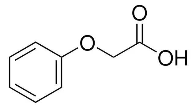 Phenoxyacetic acid structure, CAS 122-59-8