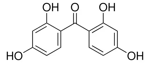 2,2',4,4'-Tetrahydroxybenzophenone structure, CAS 131-55-5