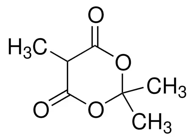 2,2,5-Trimethyl-1,3-dioxane-4,6-dione structure, CAS 3709-18-0