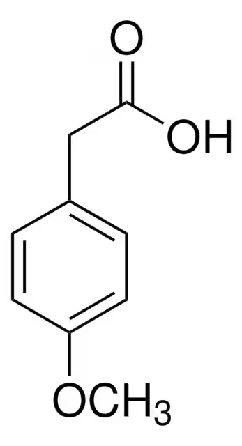 p-Methoxyphenylacetic acid structure, CAS 104-01-8