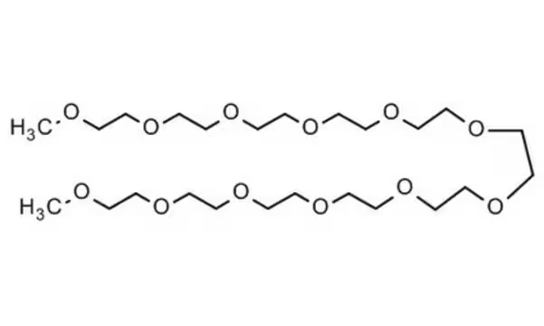 Polyethylene glycol dimethyl ether structure, CAS 24991-55-7